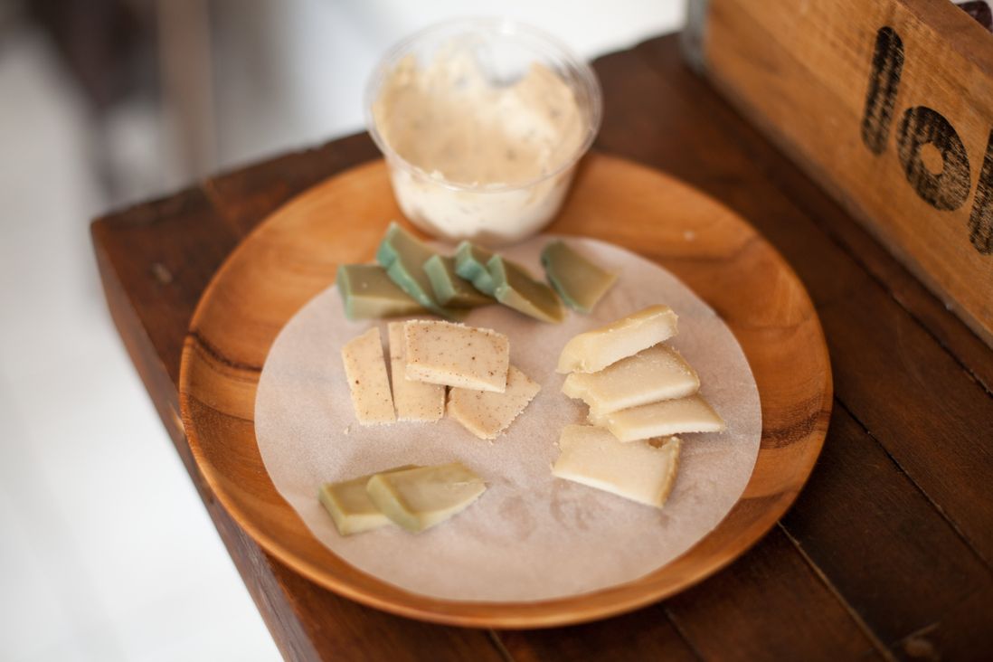 Cream Cashew, Kale Cashew and other cashew-based cheeses<br>